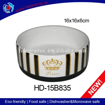 Newest design ceramic pet dog bowl,hot sale cat feeds trough