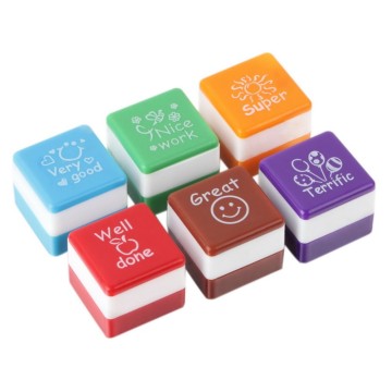 Customizable Cube Plastic Teacher Reward Stamps, Personalized Kids Toy & Self-Inking Stamp Shop