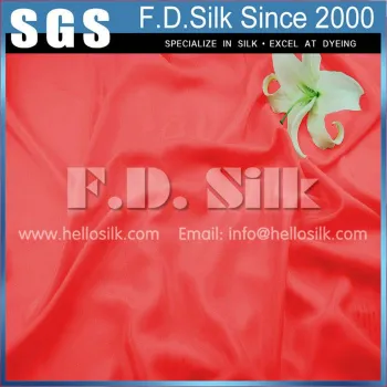 14MM Silk Crepe De Chine Width 45" Watermelon Red No.32 Color