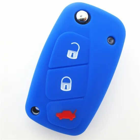 Silicone rubber key fob jackets for fiat