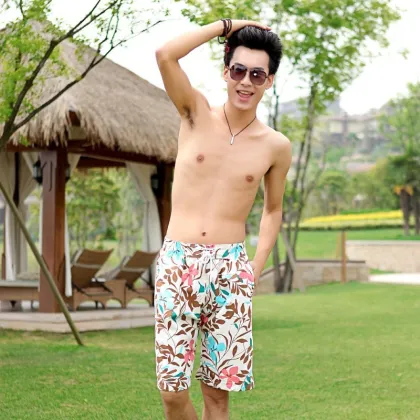 Favorable New Korea Style Couples Surfing Swim Wear Trunks Pants