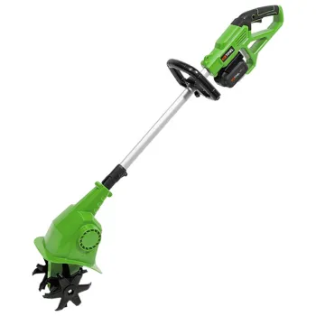Cordless Portable Tiller Cultivator with Adjustable Handle