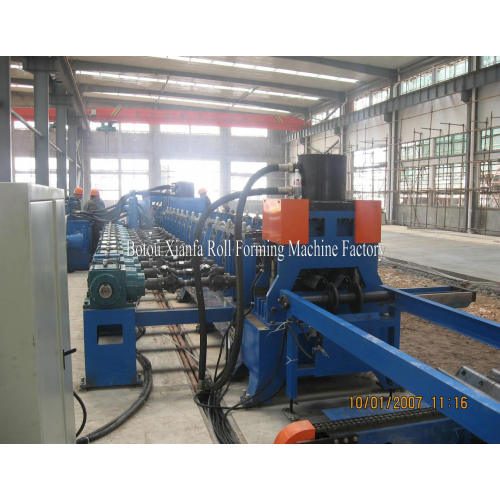 Highway Guardrail Roll Forming Machine Hydraulic Color Steel Guardrail Purlin Roll Forming Machine Manufactory