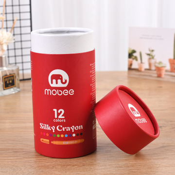 Caja de tubo de aceite esencial de papel rojo de 30 ml personalizado