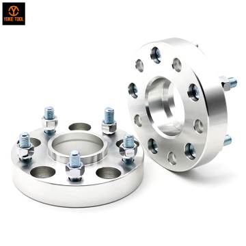 Distanziale per ruota per auto in alluminio 6061 lavorato CNC con 5 alette 5X4.5'' con perni M12X1.5