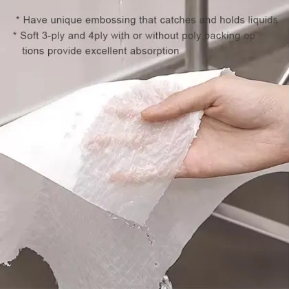 White 4 Ply Medical Surgical Towel with Paper Threads and Hand Towel - OT-Towel