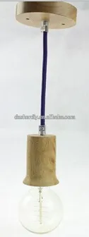 Antique high quality European modern style wood pendant lamp direct manufacturer