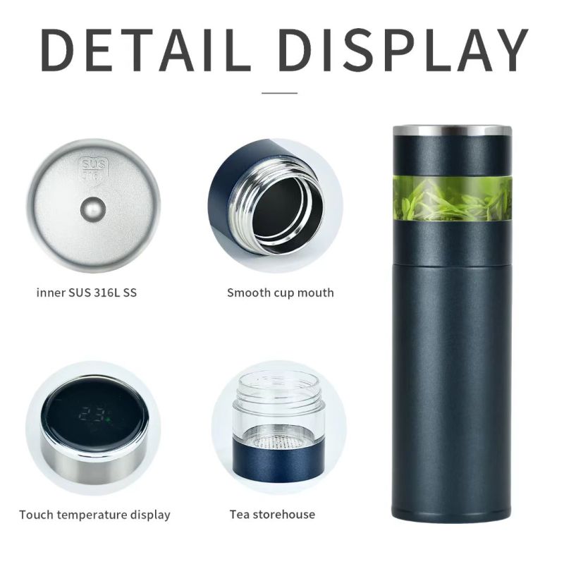 Modern Travel Smart Insulated Water Bottle