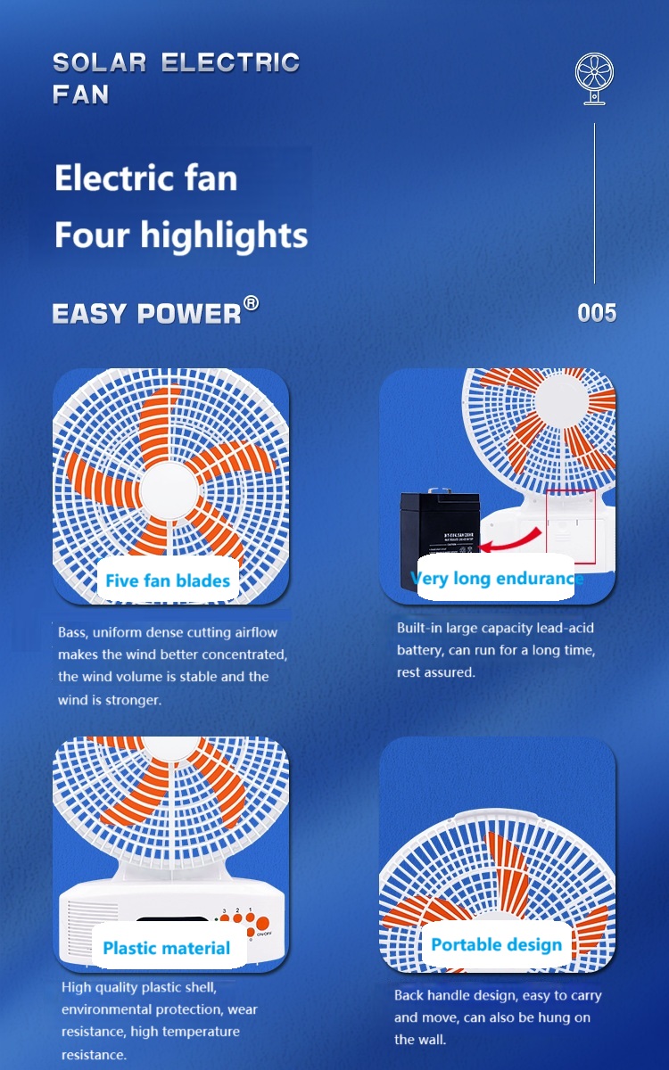 solar powered fan for camping