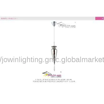 Chrome Hanging Lamp Small Glass Lamp
