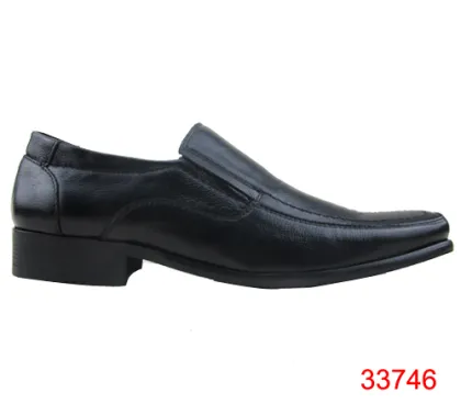 square toe business leather men shoes
