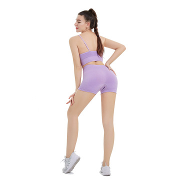 Узкие короткие комплекты одежды для йоги для женщин