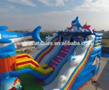 ocean theme giant inflatable amusement park / inflatable children's playground