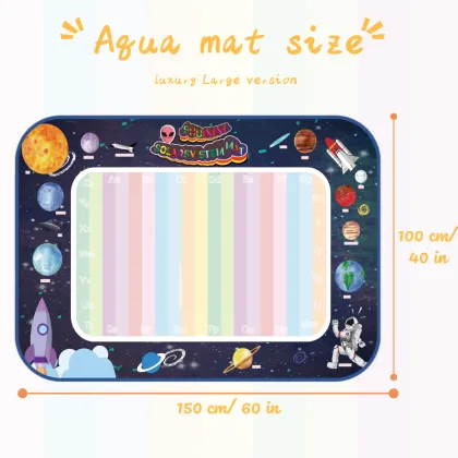 Aqua Magic Mat: Luxury Size Water Doodle Mat for Wall Drawing