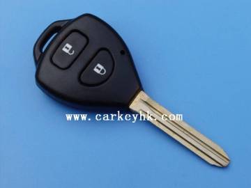 Hot sale Toyota Carola 2 buttons remote key 315Mhz, 4D67 chip with toyota vios remote key