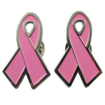 promotion wholesale pink ribbon lapel pins
