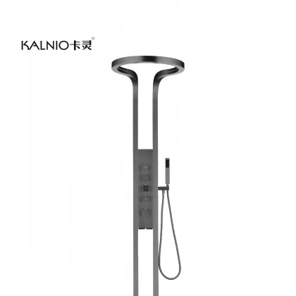 Copper Supercharged Digital Temperature-Controlled Circular Waterfall Shower Faucet