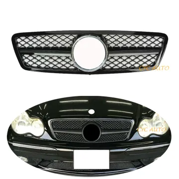 Wholesale AMG Style Black Chrome Front Bumper Grille for Mercedes Benz C CLASS W203 (2002-2006)