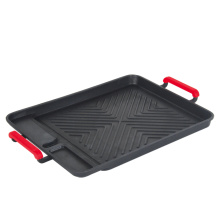 Commercial kitchen non stick bbq grill cooking pan