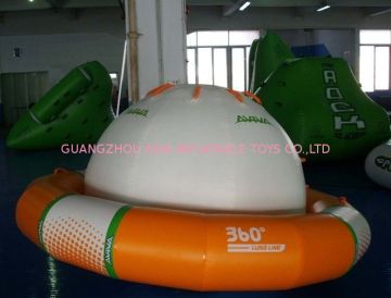 0.9mm Thickness Pvc Tarpaulin Inflatable Water Saturn For Beach Park, Swimming Park