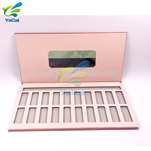 2018 Yecai packaging palette per ombretti di cartone vuoto, ombretto per trucco palette private label con specchio