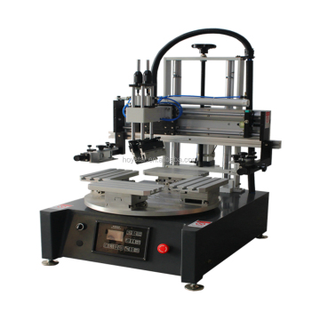 1 Color 4 Station Rotary Table Screen Printing Machine