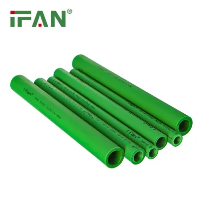 IFAN Green PPR Plumbing Pipes: 20-110mm Pure Plastic PPR Water Pipe PN25