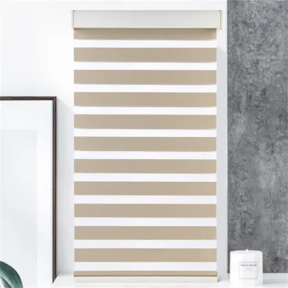 Voice-Controlled Alexa-Enabled Motorized Cordless Zebra Blinds: Fabric-Cutting Machine Crafted Solutions