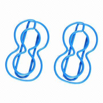 Number 8 Paper Clips, Colorful PET-wrapped Clips, 1.20mm Wire Diameter