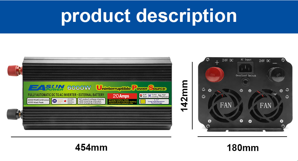 3000w 4000w Dc To Ac Car Inverter