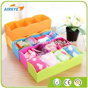 Scatola di stoccaggio dell'organizzatore di plastica per calzini reggiseni da cassetto del desktop cosmetico