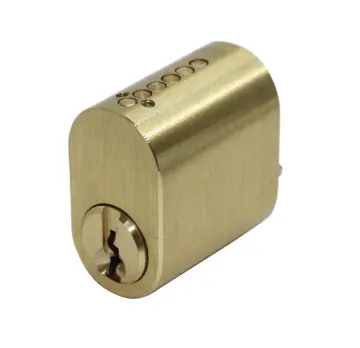 Security Brass Oval Nordic Half Key Lock Cylinder 20*35mm