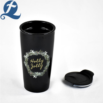 3.5 Inch Double Coffee Cup with Plastic lid