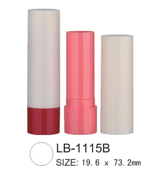 Plastic Round Cosmetic Lip Balm Container