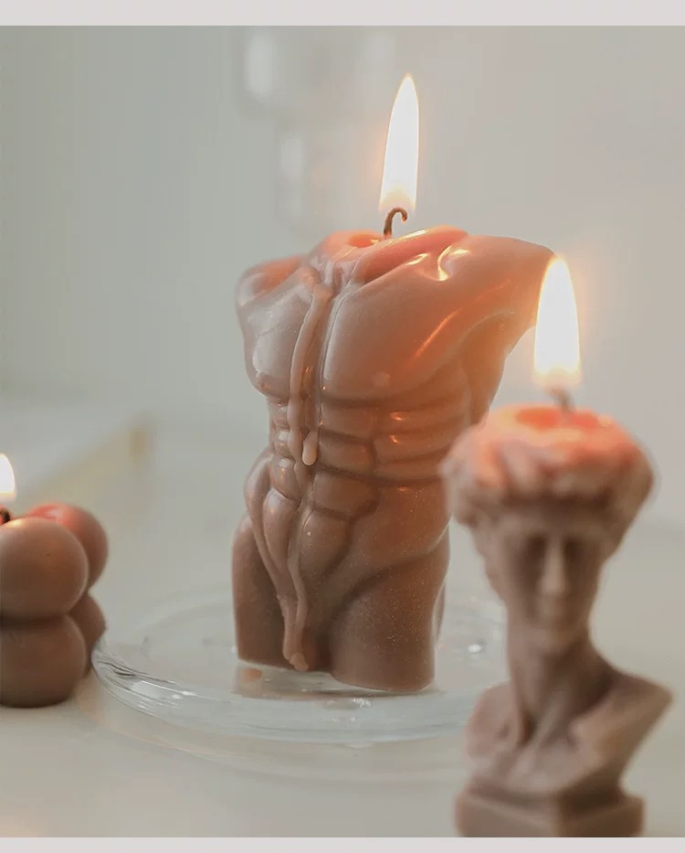 3D Male shape Design Art Fragrance Candle