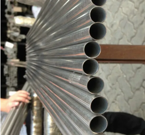 Round large extruded aluminum pipe