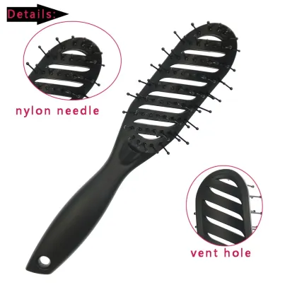 Professional Private Label Scalp Massage Hairbrush for Salon Use - Curly Vent Detangling Brush
