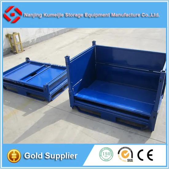 Stackable and Foldable Steel Container Box Pallet for Sale