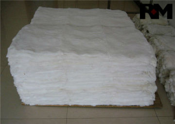 Top quality snow white rex rabbit fur plates / carpet / blanket wholesale
