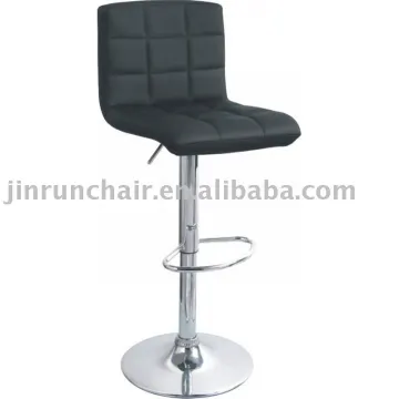 modern swivel adjustable PU plaid swirl bar stool