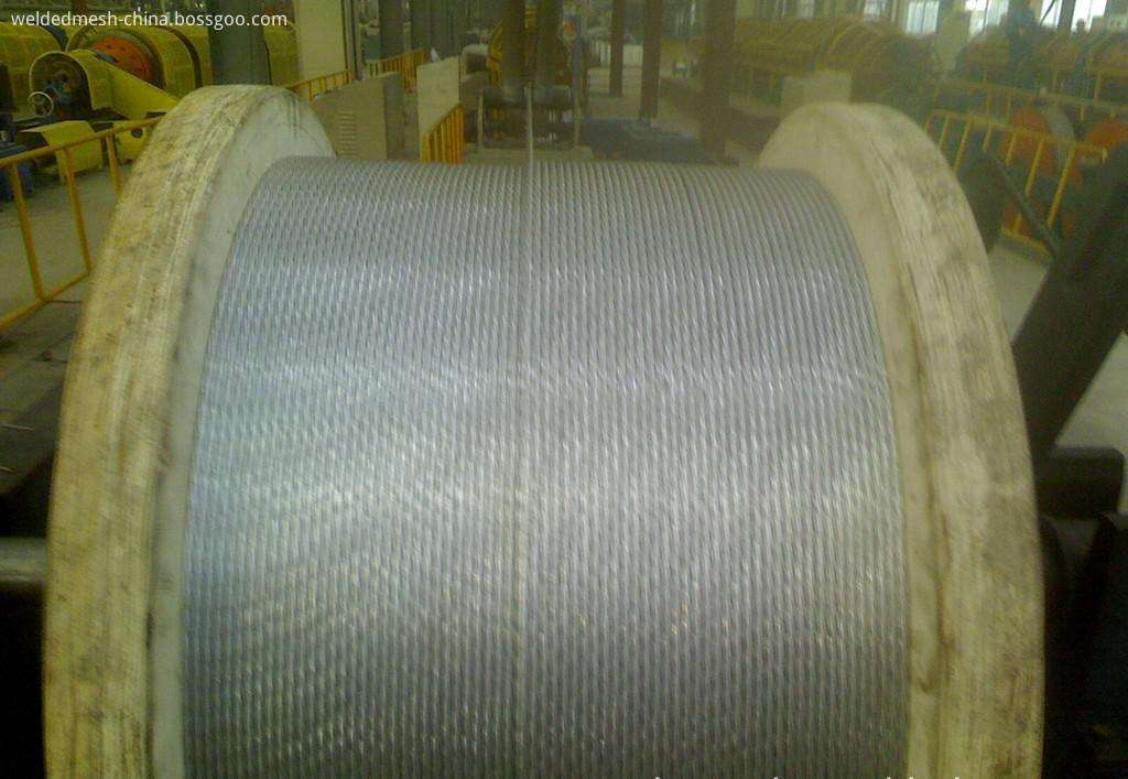 Spool packing oval hot-dipped galvanized steel wire 
