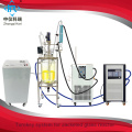 Chemical glass reactor with heating cooling jacket