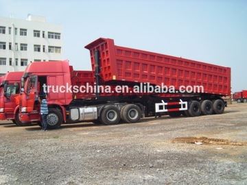 LUFENG 3 axles Dump tipping trailer and trailer manufacturers
