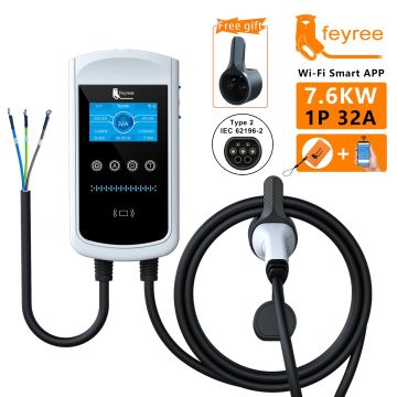 Feyree 32A Electric Car Charger Station - Type 1 EV Battery Charger