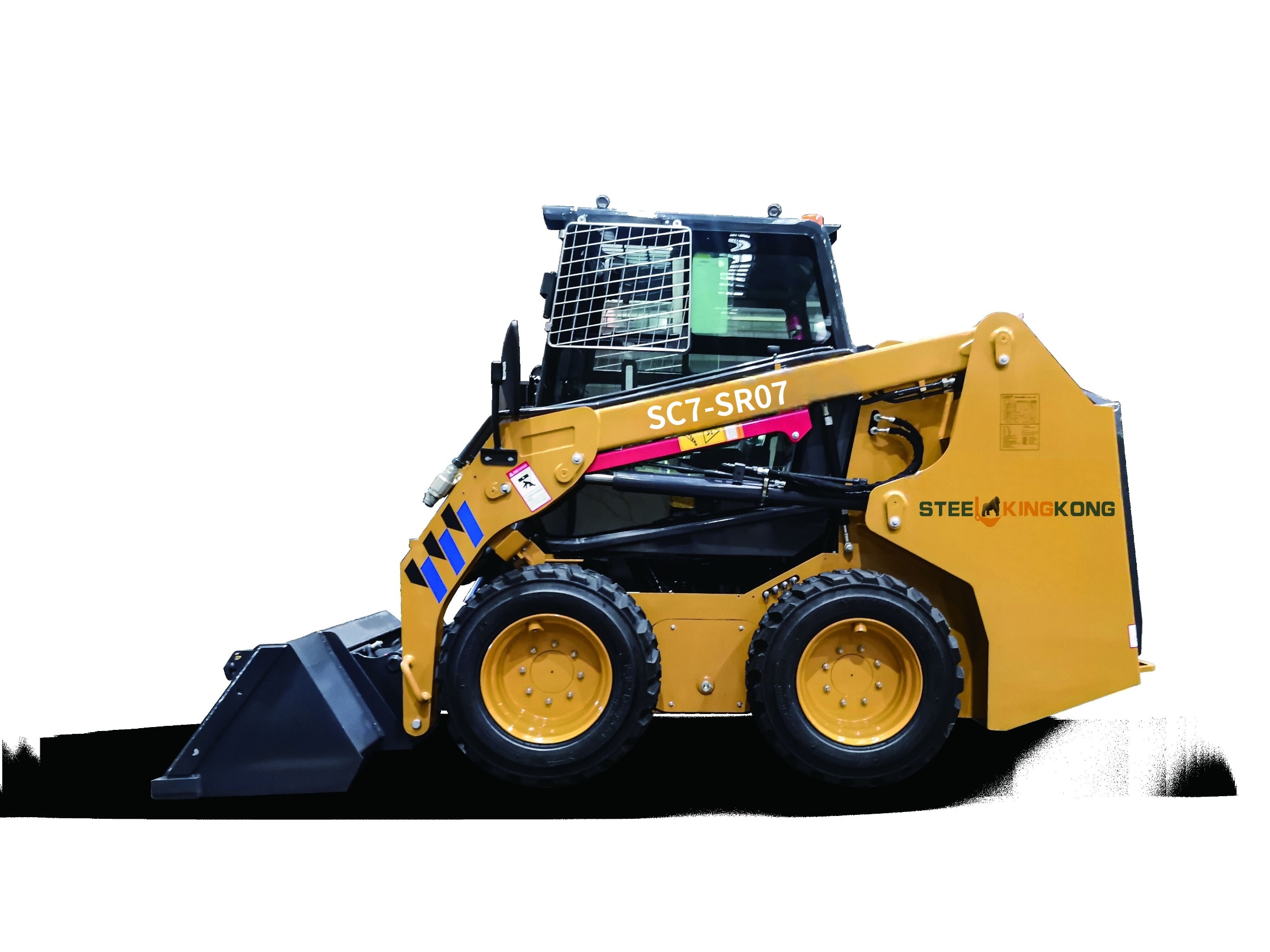 Cargador de dirección de skid de alto rendimiento con accesorios versátiles