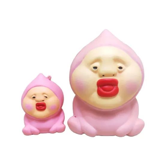 Customized Peach Food Fruit Foam Squishy Toys for Anti-Stress Relief