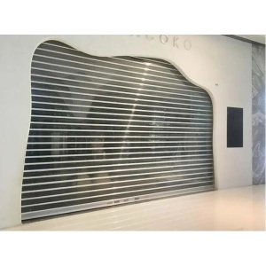 Commercial Transparent Crystal Rolling Shutter Door