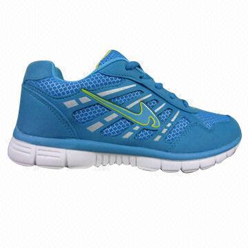 Women's sports shoes with MD outsole, PU + mesh upper, mesh lining, measures 41 to 46#