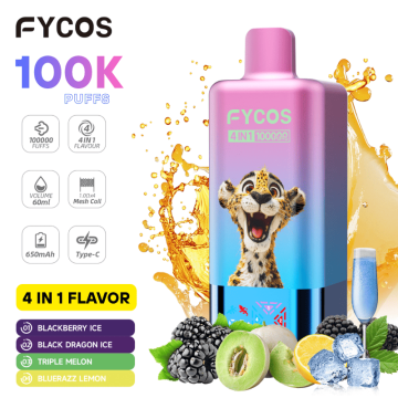 FYCOS 100K 1000000 PUFFS Vape 4 Flavor Disposables