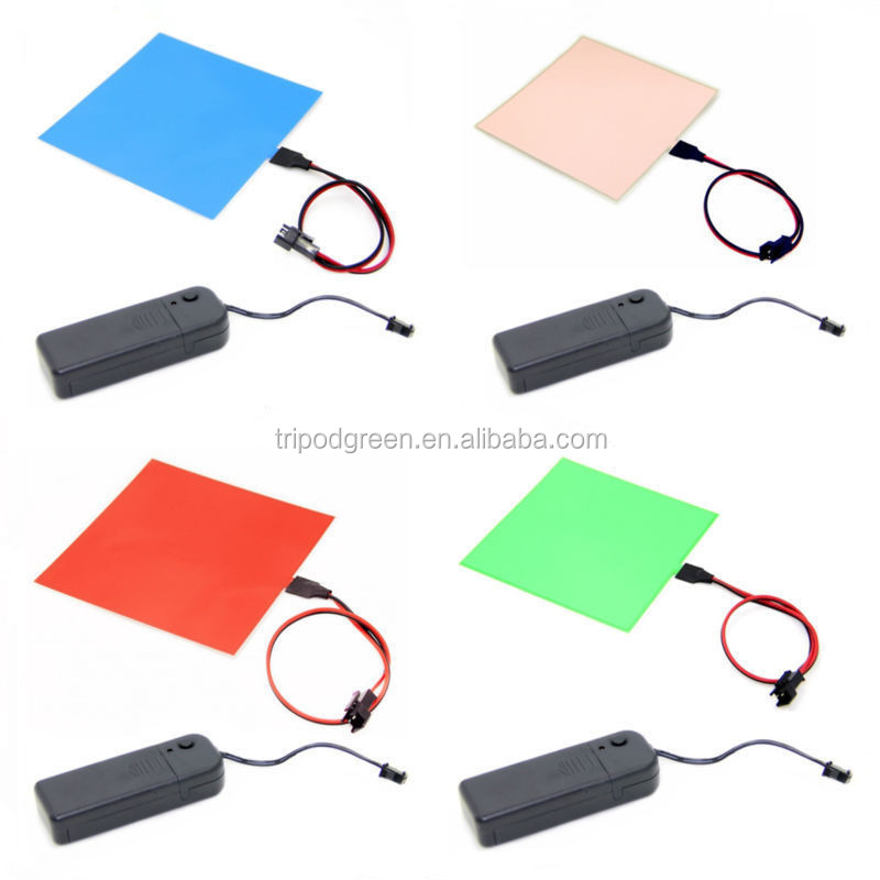 Pannello EL Luminoso Fai Da Te 12x5 Cm Rosa - Elettroluminescente Con Scatola Batteria, 2 Modalità (Fissa E Lampeggiante), Per Cosplay E Decorazioni - 2